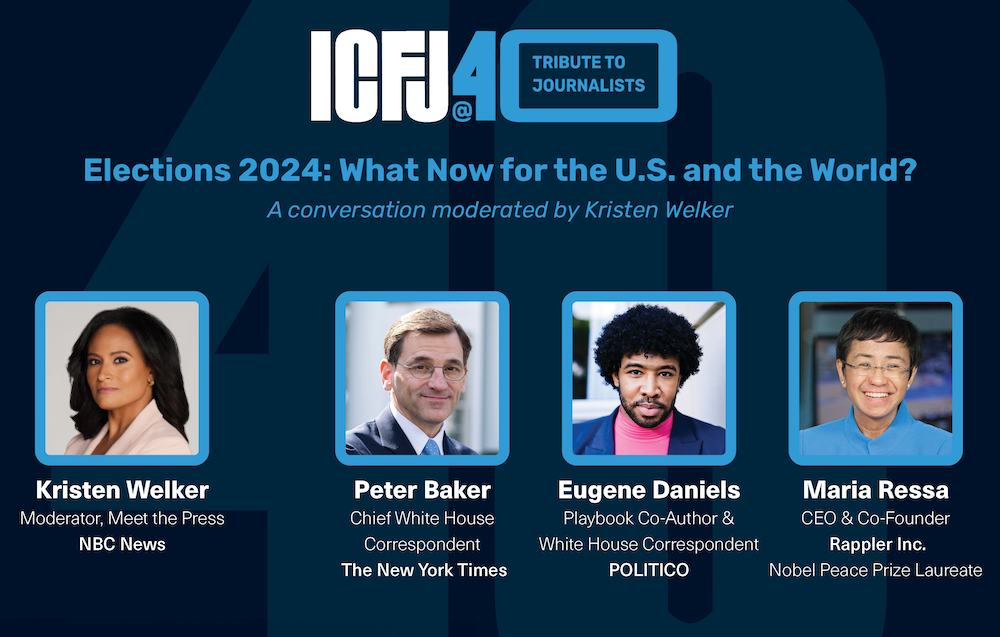 Leading Journalists to Discuss What’s Next for the U.S. and the World after Momentous 2024 Elections